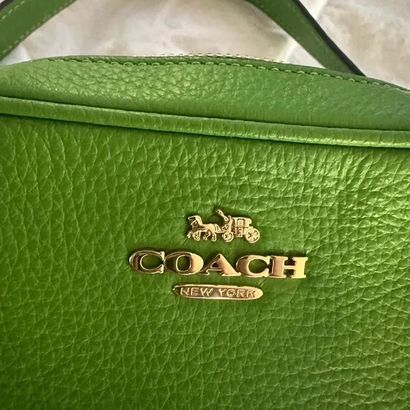 Coach Vibrant Green Leather tiny shoulder bag - Picture 8 of 11